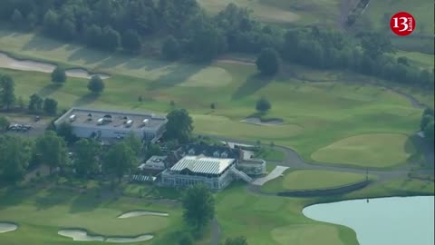 Aerial video of Trump's New Jersey home as he faces federal charges in classified documents case