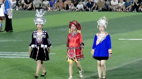 Chinese Ethnic Minority Featured Clothing Exhibition Guizhou Rural Football Competition
