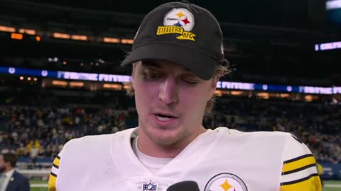 Kenny Pickett postgame interview after win vs. Colts