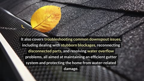 How to Unclog a Gutter Downspout