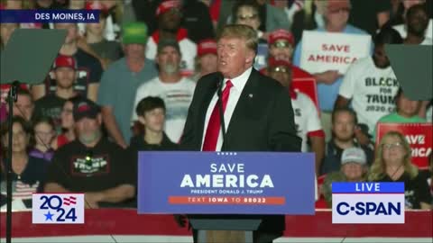 President Trump Rally in Des Moines Iowa October 9, 2021
