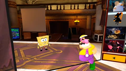 (VRChat) November 23, 2023 Wario and SpongeBob