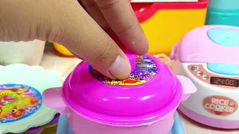 Satisfying with Unboxing & Review Miniature Kitchen Set Toys Cooking | Videos no music