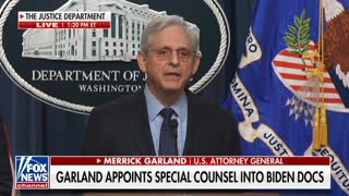 GARLAND APPOINTS SPECIAL COUNSEL INTO BIDEN DOCS JAN 12th