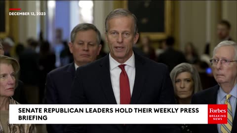 John Thune Blasts Biden For Not Addressing The Southern Border