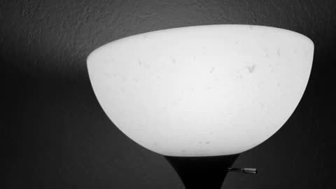 Monochrome Lamp On A Wall