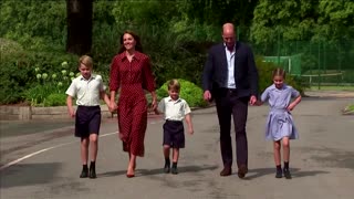 Young British royals settle into new school