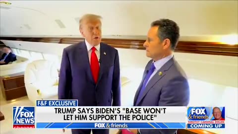 President Trump says Biden and the Democrats are anti-police