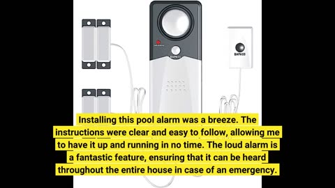 Read Comments: Techko Maid Inc S187D Safe Pool Alarm with Magnetic Sensor & Bypass