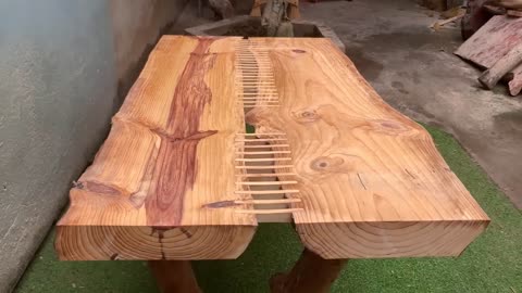 Creative Woodworking Idea From Discarded Pieces Of Wood Combined With Solid Wood | 9