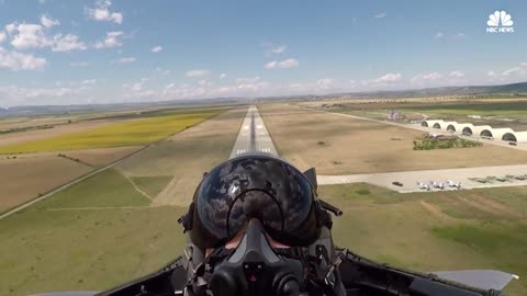 U.S Fighter Pilots Train In Romania Amid Tensions With Russia | NBC News