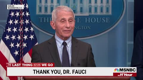 'Thank You, Dr. Fauci': Dr. Anthony Fauci Gives Final Briefing At The White House