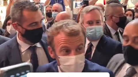 President Macron Hit By An Egg 🟠⚪🟣The NPC Show