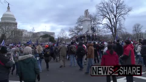 Ali Alexander and Alex Jones lead march from Trump speech to Capitol ahead of J6 incident