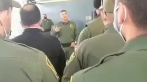 Meanwhile- Tense exchange between CBP agents & USBP Chief today in Laredo about BORDER CRISIS ISSUE