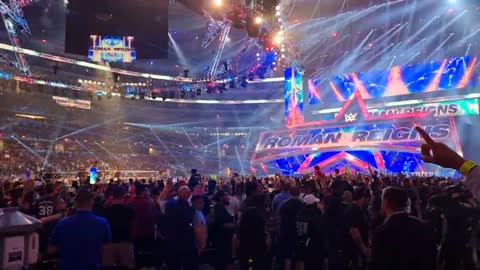 roman reigns entrance wrestlemania 38 (part 2)