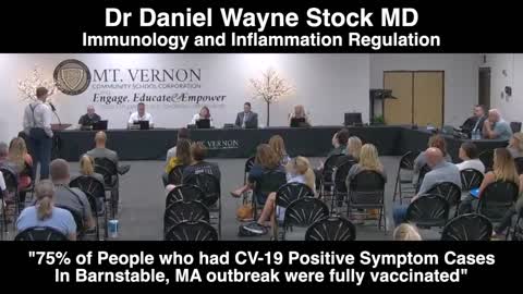 Dr Daniel Wayne Stock - Mt. Vernon school board meeting