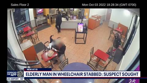 Man stabs 82-year-old man in wheelchair inside a Mar Vista Taco Bell