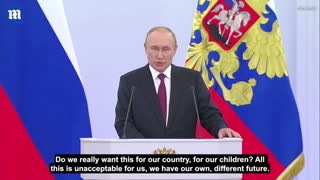 Vladimir putin calls the west satanic and if you look around he aint wrong