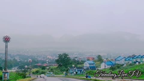 RAIN ASMR OVERLOOKING MOUNTAIN VIEW