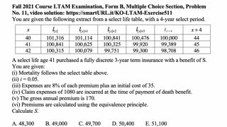 Exam LTAM exercise for December 22, 2021