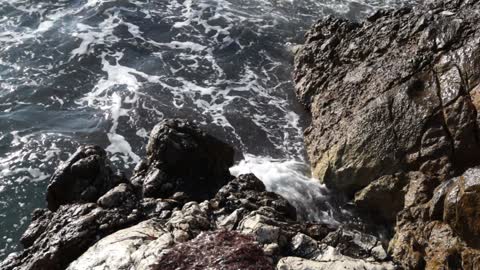 Ocean Waves Crashing on Rocks| White Noise to help you Relax