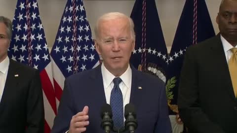 Biden says he shipped air defense systems “all to help counter Ukraine’s brutal aggression that’s happening because of Russia.”