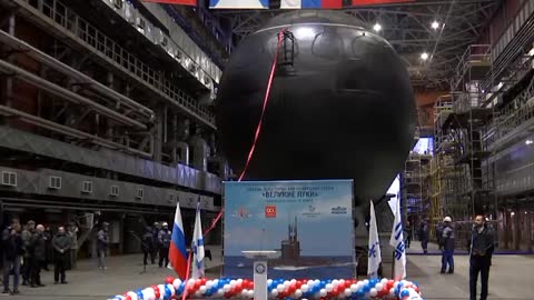 Today in St. Petersburg, the newest diesel-electric submarine Velikiye Luki sent off