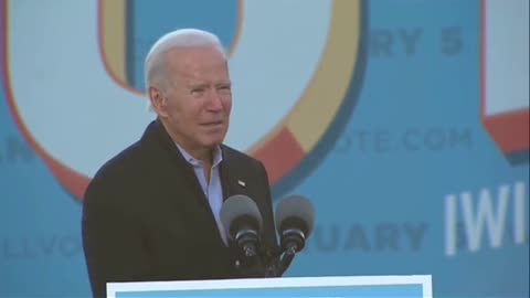 Biden “Shouts ”Back at His Supporters In Ceremony