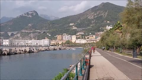 Checking out the Waterfront in Salerno, Italy