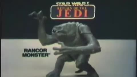 Star Wars 1983 TV Vintage Toy Commercial - Return of the Jedi Rancor Monster