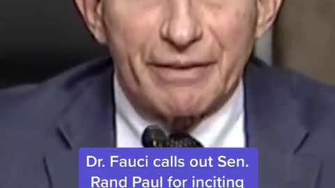 Dr. Fauci calls out Sen.Rand Paulfor inciting death threats