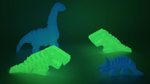 Love our glow in the dark PLA filament, easy to print with awesome results.