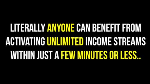New Software Activates UNLIMITED Income Streams in Just 28 Seconds
