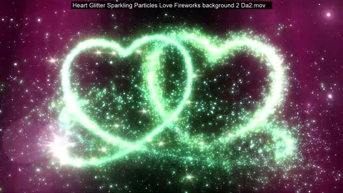 Heart particles and more, very pretty [Free Stock Video Footage Clips]