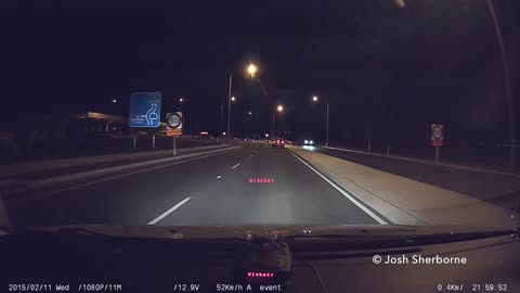 Meteor caught on dash cam in New Zealand