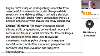 John Locke Review of Past Winning Essay (History) - Video 1 (Part 1 of 3)