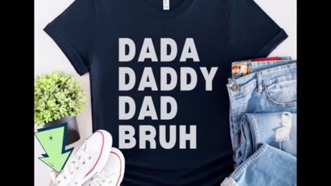 Funny fathers day, Men Dada Daddy Dad Bruh Fathers Day Vintage Funny Father T-Shirt