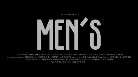 Men's ( Official Video ) RCR Ft. Shivam Passi