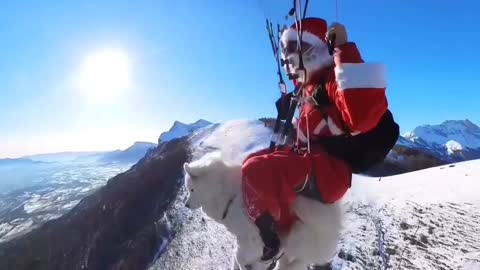 Santa and his dog Buster