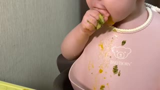 Hungry daughter after sleep