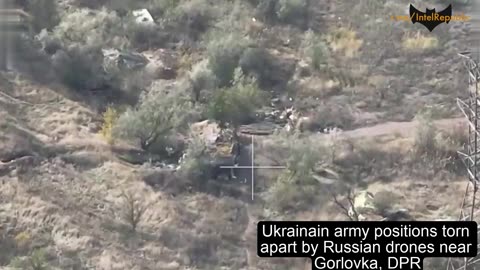 Russian Drones Attacking Ukrainian Positions