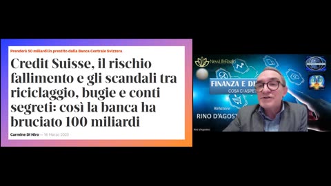 FINANZA E DINTORNI cosa ci aspetta? relatore RINO D'AGOSTINO 17.03.2023