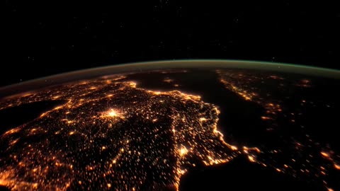 Over Spain at Night