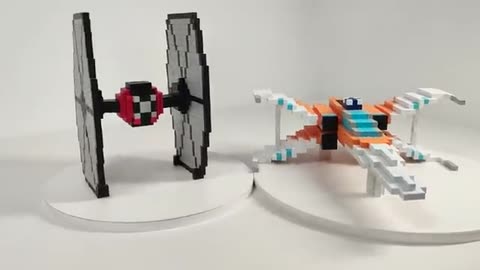 X-Wing VS TIE Fighter of Star Wars out of Pixio I Magnetic Games