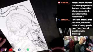 Friday Live Drawing Stream! Sketching "Monique" from Alternative Narratives #1