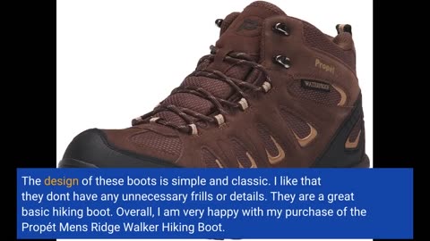 Customer Feedback: Propét Men's Ridge Walker Hiking Boot