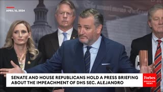 BREAKING NEWS Ted Cruz Accuses 'Endangered' Jon Tester Of Fleeing Senate Over Mayorkas Impeachment