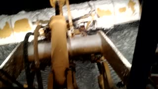 John Deere 544G plowing snow
