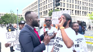 'Blacks for Trump' Rallying Against Indictment